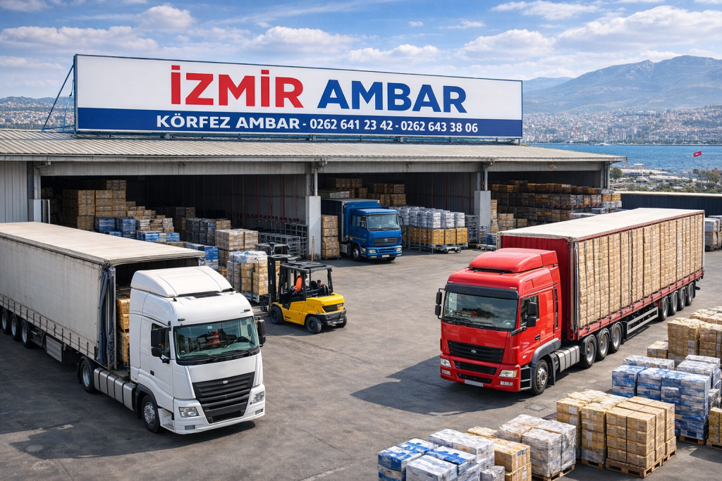 Körfez Ambar İzmir ambar sahasında parsiyel ve komple yük taşımacılığı